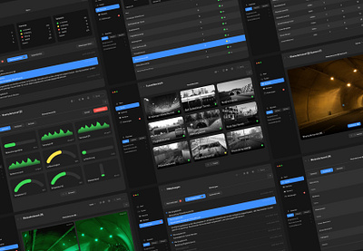 Tunnel Monitoring System app branding desktop graphic design ui ux