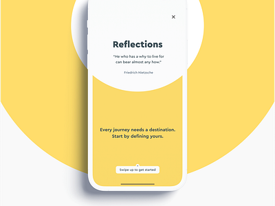 Concept exploration #1 app clean concept cover idea simple story ui ux wireframce yellow