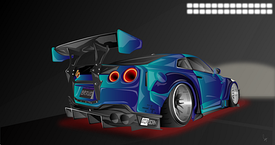 Nissan GTR r35 Modified car fast car gtr illustrated car new cars nfs nissan nissan gtr old car speed cars