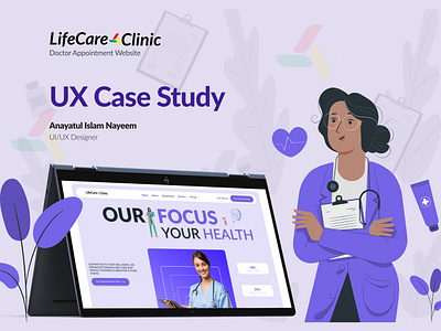 Health Care Website UX Case Study branding digital health graphic design health care healthapp healthcare design healthtech home doctor home remedy life care website medical website medicalui patient experience responsive design ui design uiux ux design website design