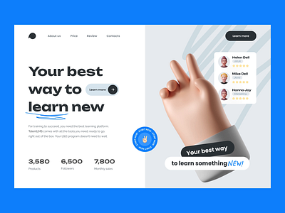 🎓 Web Design for the learning platform | Hyperactive animation clean design e commerce graphic design homepage hyperactive interface landing page learning light platform product design saas ui ui design uiux ux web design website