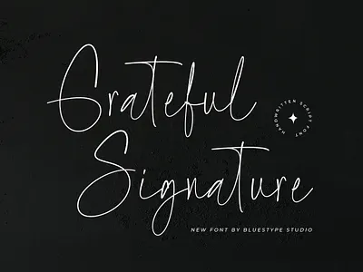 Grateful Signature Font branding design font font design free font graphic design illustration logo signature font type typography ui