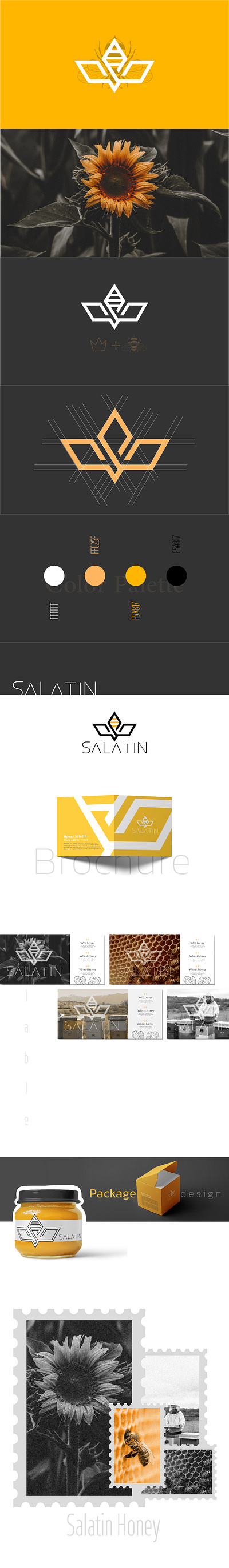 Salatin Honey - Visual Identity Design brand identity graphic design logo packaging product design