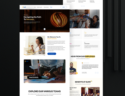 CAREERS PAGE - SUNFI💡 electricity landing page productd design solar ui uiux web design