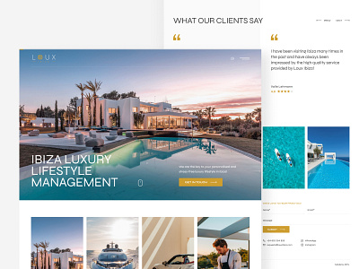 LOUX IBIZA - Webflow corporate car corporane landing realestate villa webflow