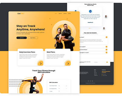 Landing page ui