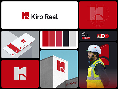 Kiro Real- Real estate Logo Design 3d brand book brand guideline brand identity branding construction creative logo design graphic design homebase logo logo real estate