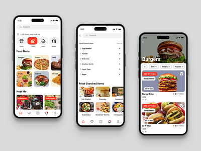 Zestie — Food Delivery App food app food delivery app mobile app mobile application mobile design mobile ui online food app trending design