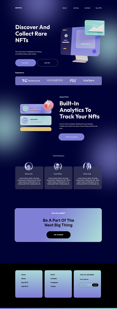 Landing Page landingpage ui ux webdesign