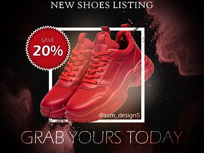 Shoes Product AD Design Template adobe advertisement advertisement design branding coreldraw design facebook posts flyer graphic design instagram posts photoshop social media ads social media posts social posts ui