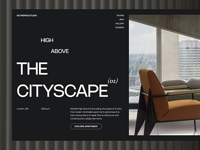 Real Estate – Studio Webdesign Concept clean design golden canon grid grid interior landing page layout london minimal real estate typography ui webdesign