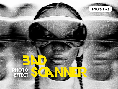 Bad Scanner Photo Effect bad bw download dust effect monochrome noise photo photoshop pixelbuddha print printer psd retro scan scanner scratches template texture xerox