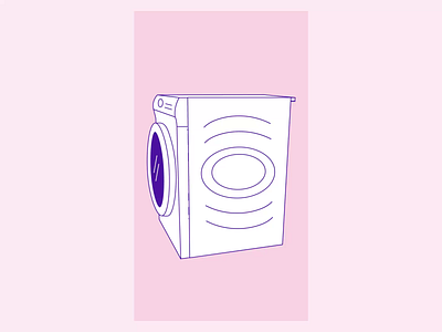 Washing Machine Animation animation branding cleaning design designer digital art digital illustration digitalart graphic design illustration illustration art illustrator laundary logo motion motion graphics motiondesign tech washing washingmachine