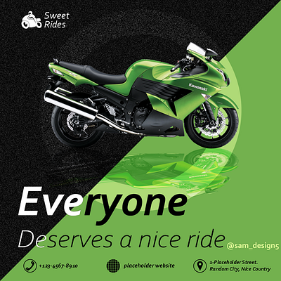 Motorcycle / Bike Ad Design Template adobe advertisement advertisement design bike branding coreldraw creative design design facebook graphic design illustration instagram logo motorcycle photoshop post social media template ui