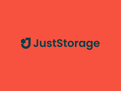 just storage box branding j letter lettermark logo monogram shield storage tech