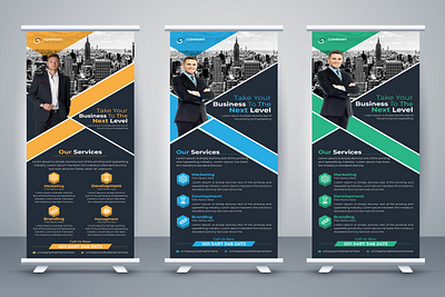 Roll Up Banner Design Template design