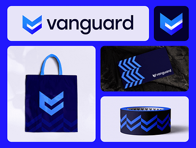 Vanguard - Branding for financial service abstract logo branding design gradient logo graphic design it logo logo startup logo