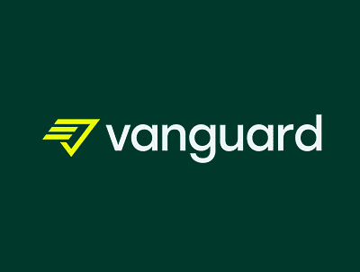 Vanguard branding fintech logotype startup logo