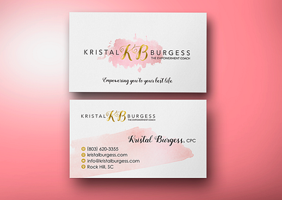 Kristal Burgess branding business card design graphic design illustration stationery typography vector