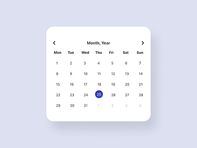 Calendar ui design calendar ui interaction design minimalist ui ui design ui designer uiux visual design