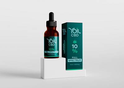 Yoil CBD app branding design graphic design label logo package packaging typography ui ux vector