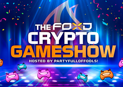 The Foxd Crypto Gameshow ad advertising branding design graphic design illustration social media