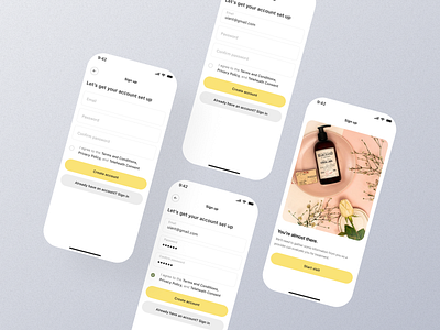 Sign Up Mobile App Ui app design mobile screen sign up sign up app sign up dashboard sign up design sign up details sign up interface sign up mobile sign up option sign up page sign up screen sign up screen ui sign up setting sign up ui sign up view sign up widget ui