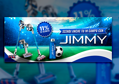 JIMMY Header/Banner ad banner branding design graphic design header marketing product social media