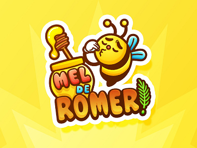 Mel de Romer! app character design cute icon illustration kawaii mobile design sticker ui valencian