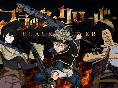 Black Clover Wallpaper Design blackclover wallpaper design graphic design wallpaper design