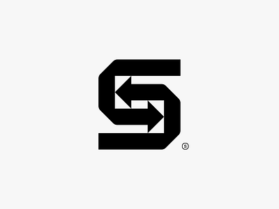 S Logomark (S + Arrows) brand identity branding corporate identity lettermark logo logodesign logomark s symbol