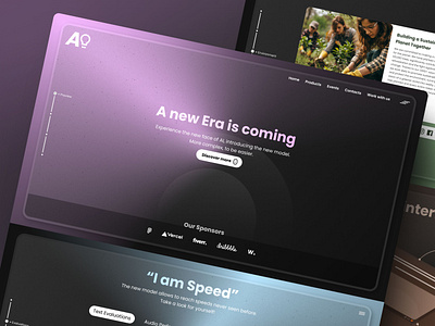 New Ai Landing Page Design ai bold colorful colors design designer desktop figma landing landing page layout logo minimal minimalist presentation ui uiux ux web webdesign