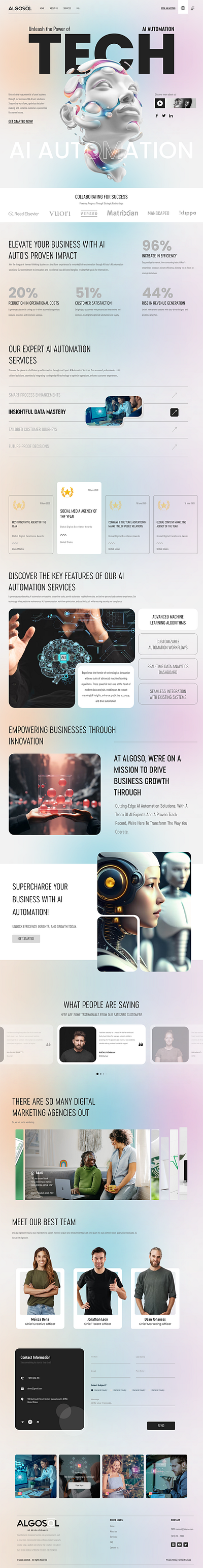 AI Website for Business 3d animation graphic design motion graphics ui