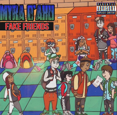 “Fake Friends” Cover Art animation art artist cartoonist coverart digitalart drawing fakefriends