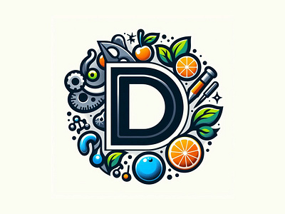 D letter illustration design branding d letter d logo design graphic design illustration logo typography