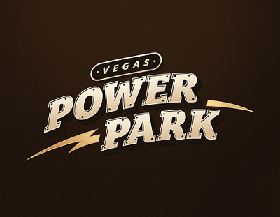 Vegas Power Park branding design graphic design las vegas logo park power theme park vegas