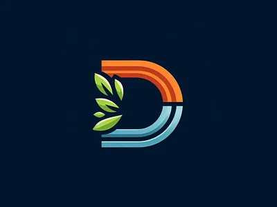 Letter d logo design branding d icon d mark design graphic design illustration letter d loo logo typography