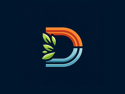 Letter d logo design branding d icon d mark design graphic design illustration letter d loo logo typography