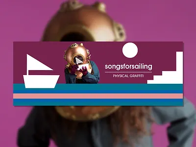 songsforsailing - Banner/Header banner branding cover design graphic design header illustration social media ux vector