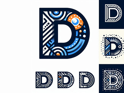 Letter d explore app branding d icon d logo d mark design graphic design illustration letter d logo typography