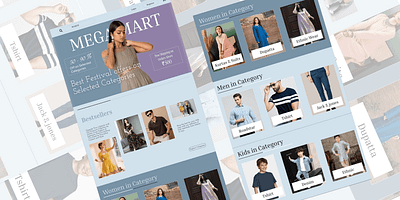 E Commerce Landing Page UI graphic design ui