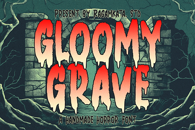 Gloomy Grave - Horror Font film font fonts halloween halloween font header horror horror font movie scary scary font spooky spooky font title