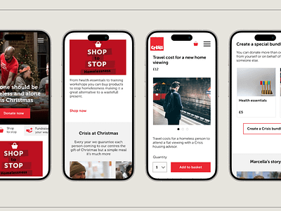 Crisis SHOP TO STOP accessibility app branding design interaction ui web