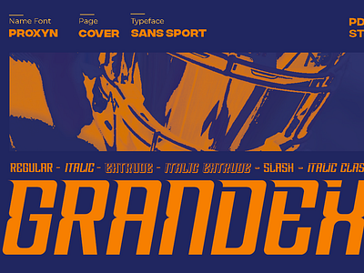 Grandex - Sport Font badge baseball family font font fonts football header modern sans sans serif soccer sport