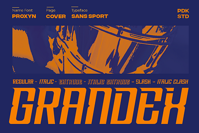 Grandex - Sport Font badge baseball family font font fonts football header modern sans sans serif soccer sport