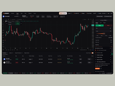 Foxify - Crypto DEX Exchange Web Platform bitcoin clean design dex ethereum nft solana sui trade trading ui ux