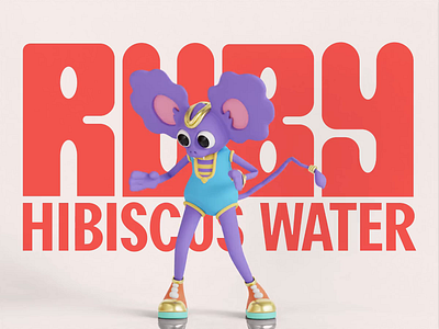 Ruby Hibiscus Water: Tree Prince Animation 3d animation ar blender illustration ruby social