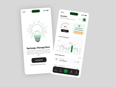 Meter Management App branding graphic design ui