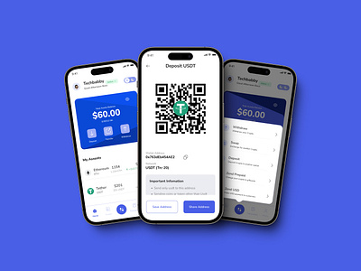 Crypto Transaction App app blockchain design ui ux