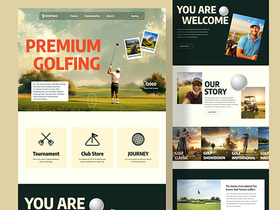 Website for a Sports Company ✦ TechWitPro creative web design digital marketing golf club uiux golf club website golf community web design golf website redesign graphic design mobile app ui modern golf website responsive design sports club web design sports company ui design sports web design techwitpro uiux uiux design web design website design website development website development agency